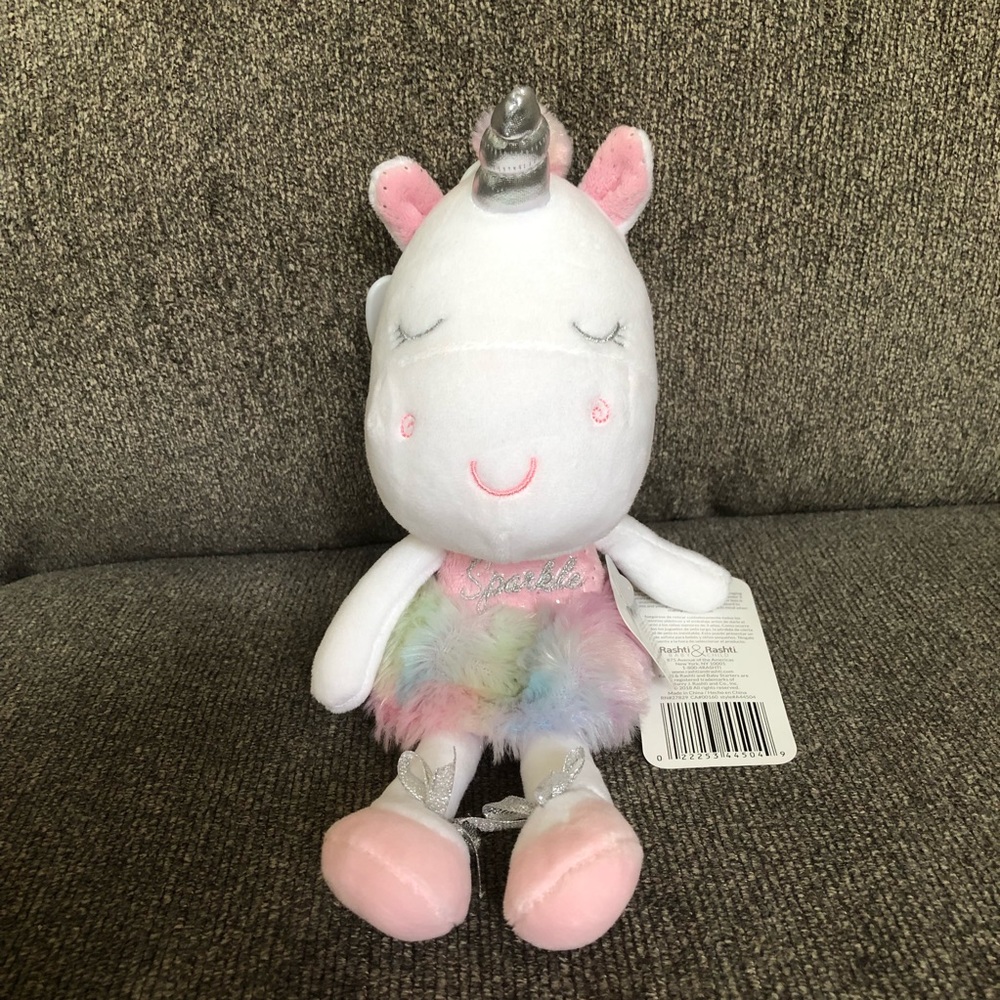 Baby starters plush unicorn toy NWT baby toy